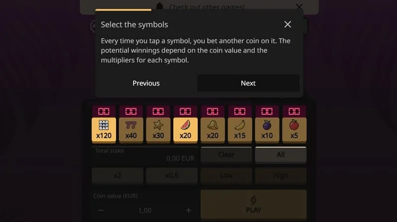 Lion Zama Fruits Bonus Spins - modo Free Spins con giros adicionales
